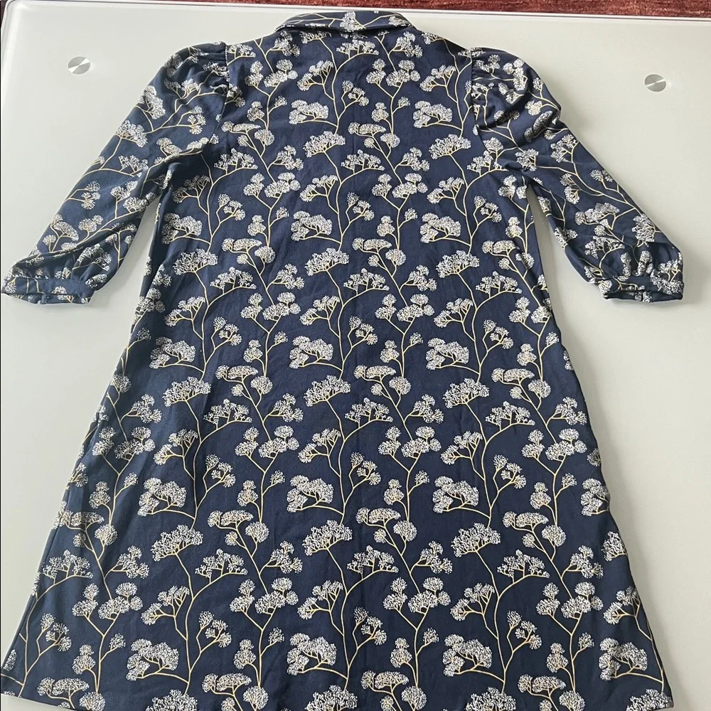 DUFFIELD LANE  ASHLYNN DRESS IN NAVY GROVE Sz S - Picture 11 of 15